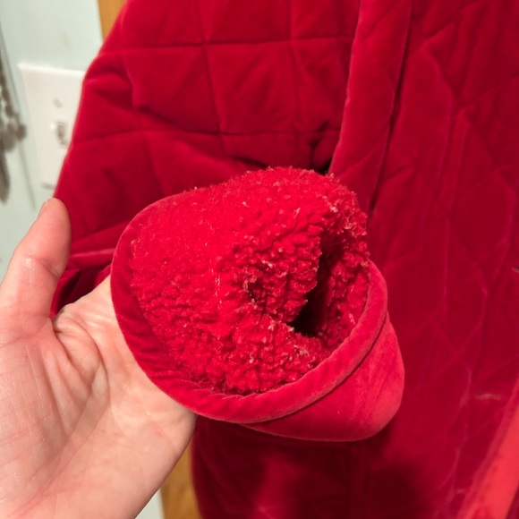 Denim & Co 100% quilted cotton velvet coat. - Picture 8 of 9